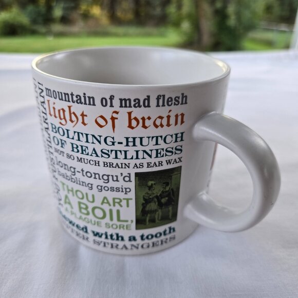 Shakespeare insults coffee mug with both mean and witty insults - Picture 2 of 7